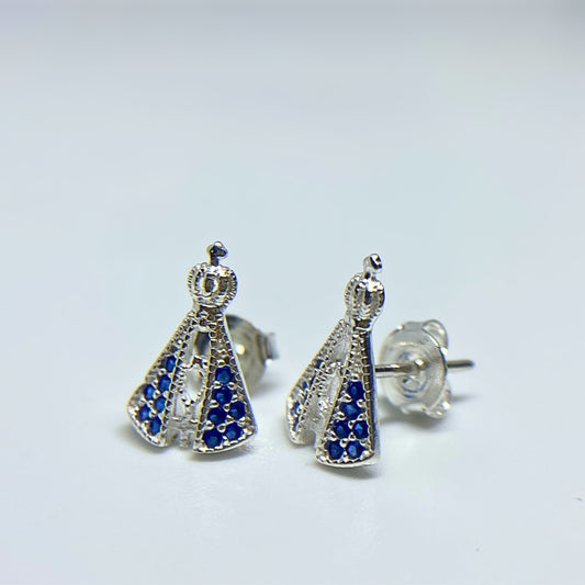 Brinco de Prata Nossa Senhora Aparecida