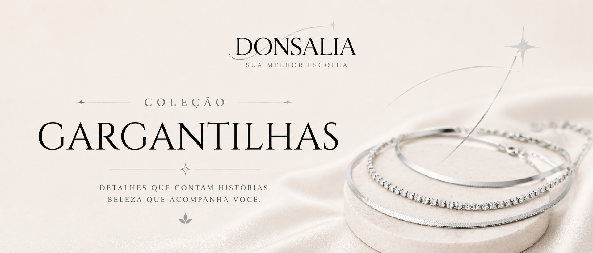 Gargantilhas Donsalia Joias
