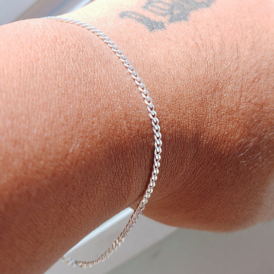 Pulseira de Prata Grumet Masculina