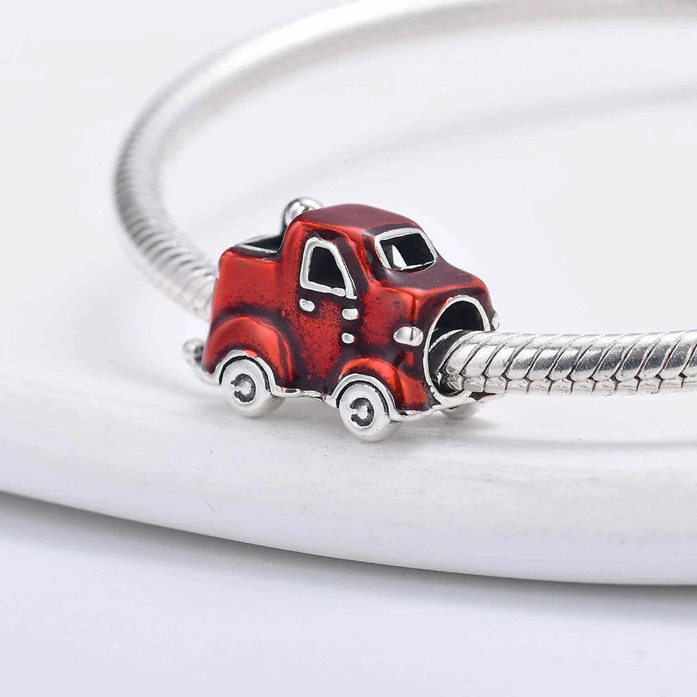 Pingente em Prata 925 Meios de Transporte – Compatível com Pulseiras de Charms