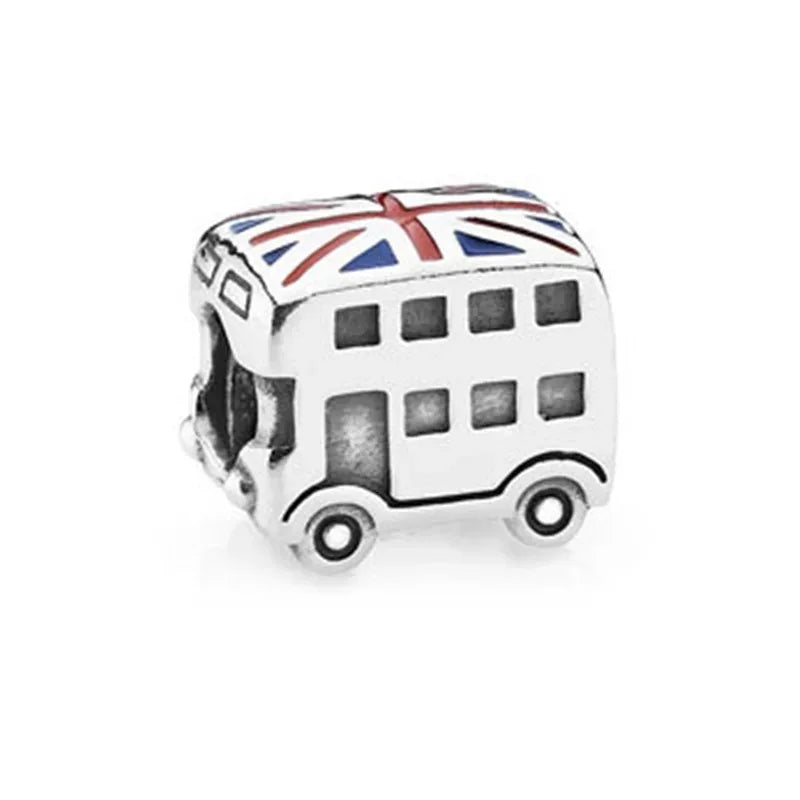 Pingente em Prata 925 Meios de Transporte – Compatível com Pulseiras de Charms