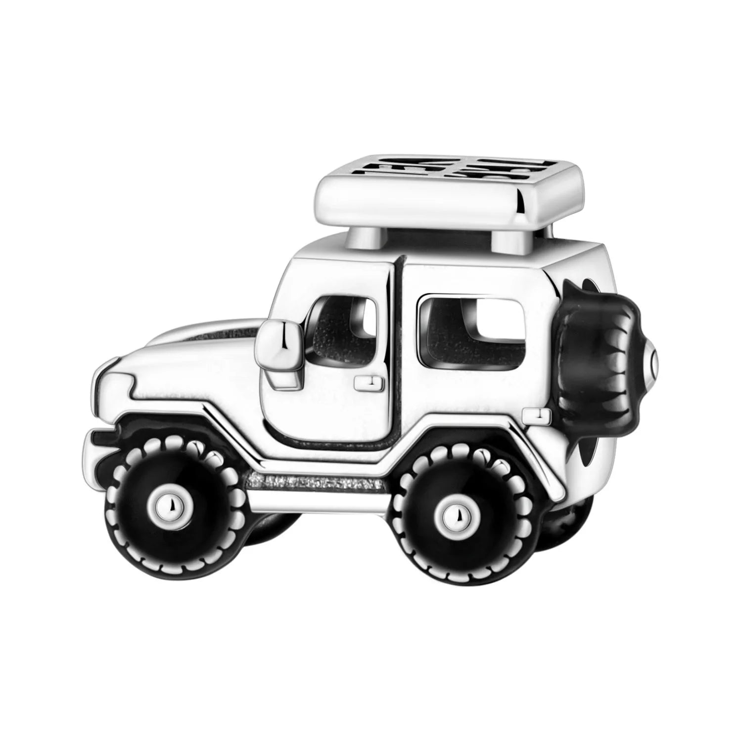 Pingente em Prata 925 Meios de Transporte – Compatível com Pulseiras de Charms
