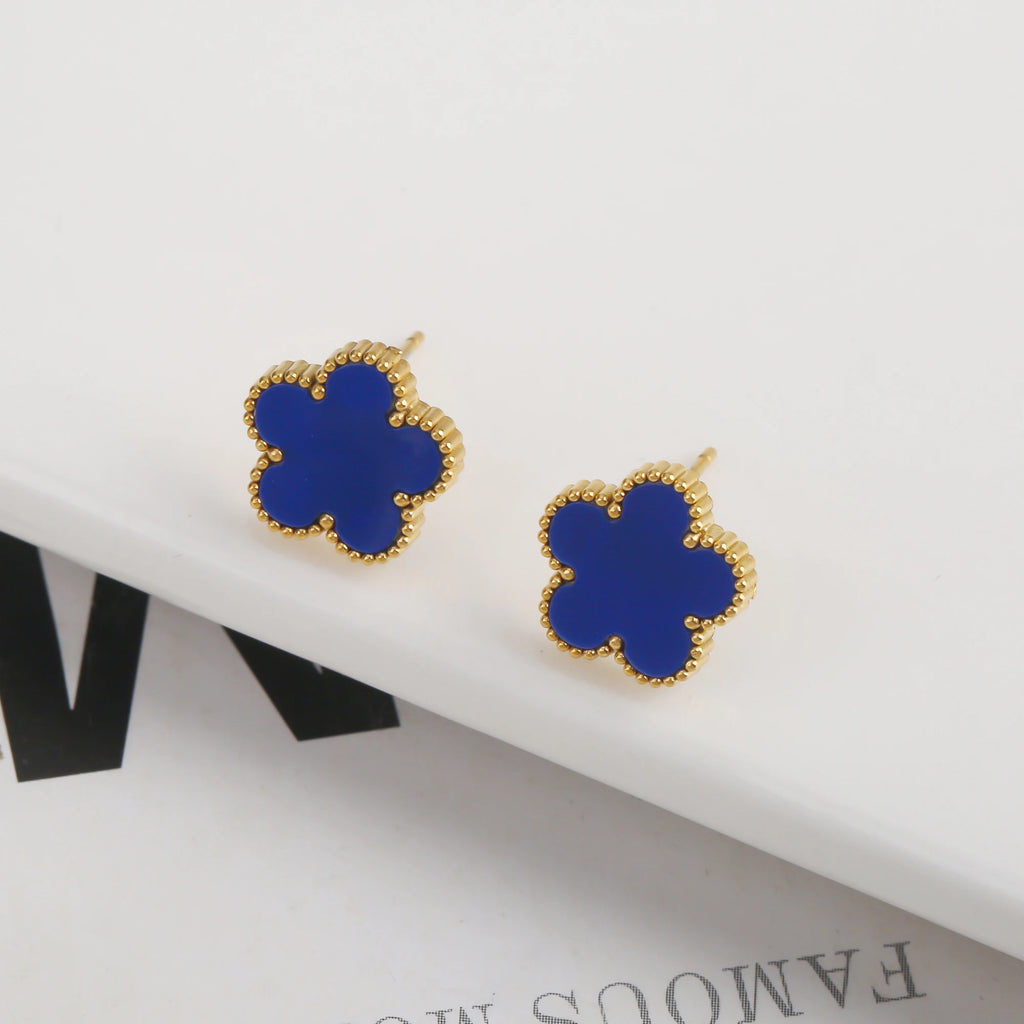 2025 Silver/Gold Plated New Stainless Steel Jewelry Bracelet Plum Blossom Five Leaf Flower Women's High Quality Clover
