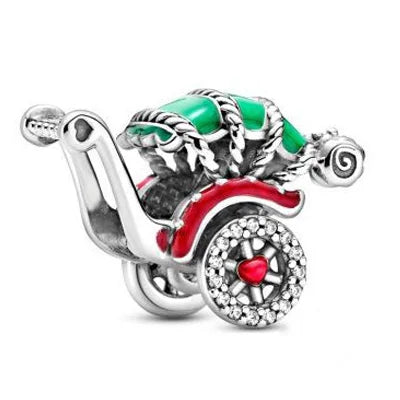 Pingente em Prata 925 Meios de Transporte – Compatível com Pulseiras de Charms
