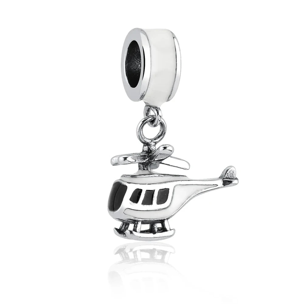Pingente em Prata 925 Meios de Transporte – Compatível com Pulseiras de Charms