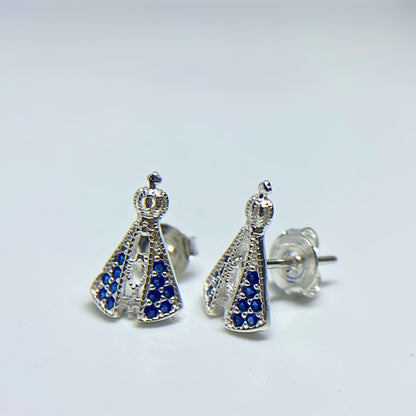 Brinco de Prata Nossa Senhora Aparecida